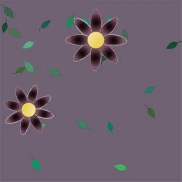 Floral ornamental vector pattern. Seamless design leafs texture. 스톡 일러스트