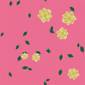 Floral ornamental vector pattern. Seamless design leafs texture. Stockillustratie