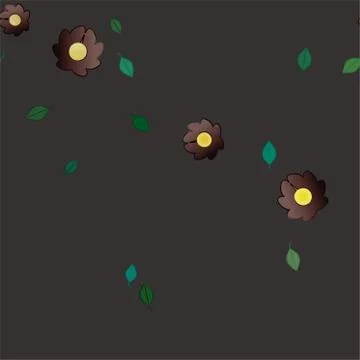 Floral ornamental vector pattern. Seamless design leafs texture. 스톡 일러스트