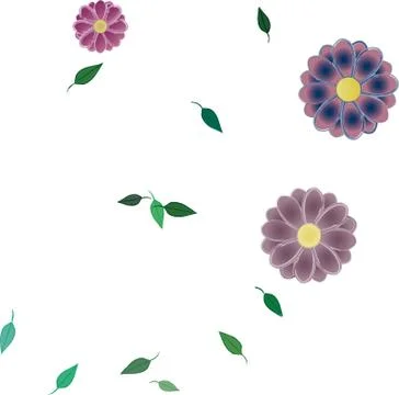 Floral ornamental vector pattern. Seamless design leafs texture. Illustrazione stock