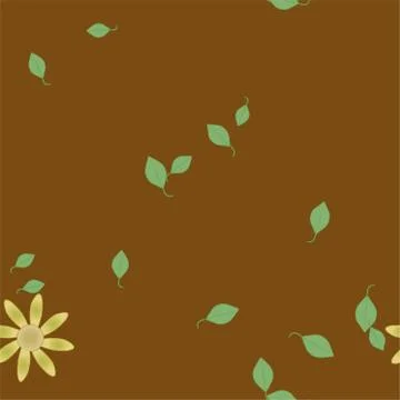 Floral ornamental vector pattern. Seamless design leafs texture. Stock Illustration