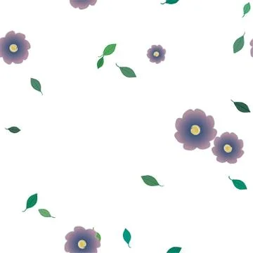 Floral ornamental vector pattern. Seamless design leafs texture. 스톡 일러스트
