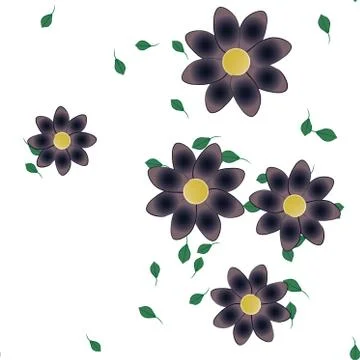 Floral ornamental vector pattern. Seamless design leafs texture. 스톡 일러스트