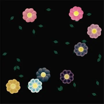 Floral ornamental vector pattern. Seamless design leafs texture. Illustrazione stock