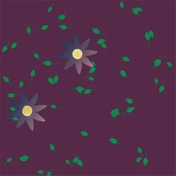 Floral ornamental vector pattern. Seamless design leafs texture. 스톡 일러스트