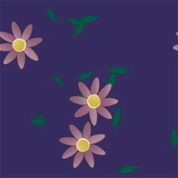 Floral ornamental vector pattern. Seamless design leafs texture. Illustrazione stock