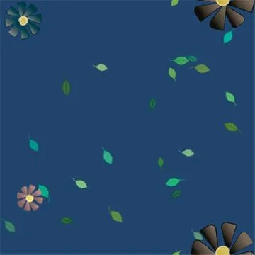 Floral ornamental vector pattern. Seamless design leafs texture. Stock Illustration