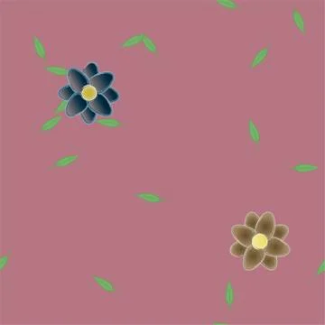 Floral ornamental vector pattern. Seamless design leafs texture. 스톡 일러스트