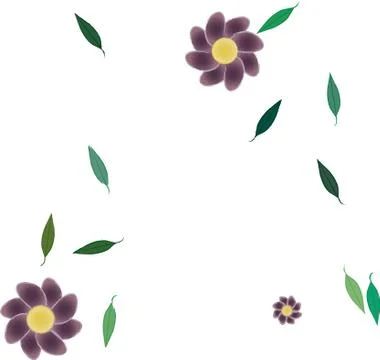 Floral ornamental vector pattern. Seamless design leafs texture. Stock Illustration