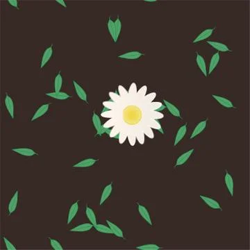 Floral ornamental vector pattern. Seamless design leafs texture. Stockillustratie