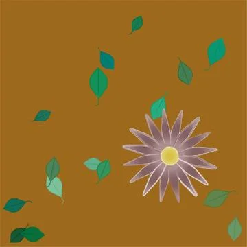 Floral ornamental vector pattern. Seamless design leafs texture. Illustrazione stock