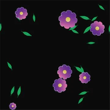 Floral ornamental vector pattern. Seamless design leafs texture. 스톡 일러스트
