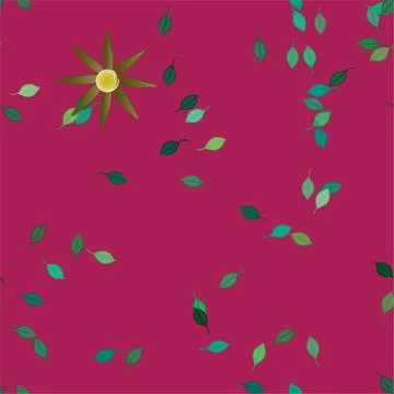 Floral ornamental vector pattern. Seamless design leafs texture. Stockillustratie