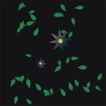 Floral ornamental vector pattern. Seamless design leafs texture. Stockillustratie