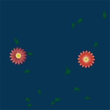 Floral ornamental vector pattern. Seamless design leafs texture. Illustrazione stock