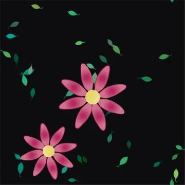 Floral ornamental vector pattern. Seamless design leafs texture. Illustrazione stock