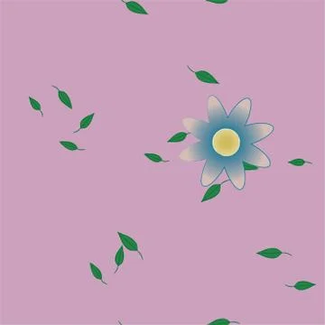 Floral ornamental vector pattern. Seamless design leafs texture. Stockillustratie