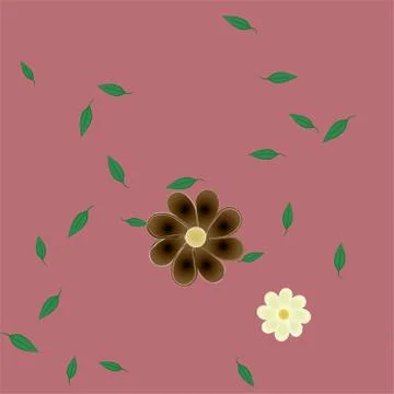 Floral ornamental vector pattern. Seamless design leafs texture. Stockillustratie