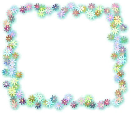 Floral Page Border Ilustração Stock