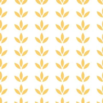 Floral paper seamless pattern with flower ornament in yellow summer colors Ve Stock Illustration