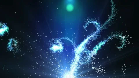 Floral Particle Video stock 144233478