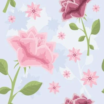 Floral pattern Abstract Elegance seamless floral pattern. Flowers vector i... Foto stock