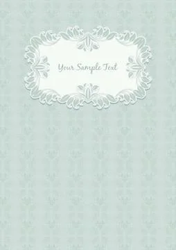 Floral pattern and frame Stock Illustration