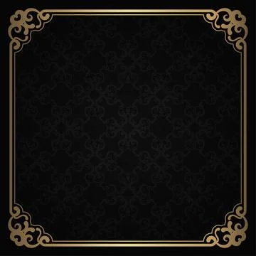 Floral pattern, and vintage frame Stock Illustration