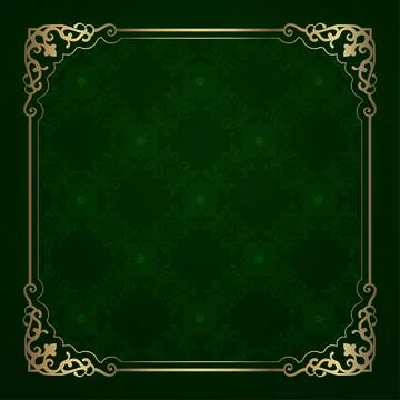 Floral pattern, and vintage frame Stock Illustration