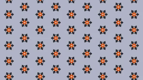 Floral Pattern Animation with Geometric Shapes and Soft Colors. Stock Footage 325379988