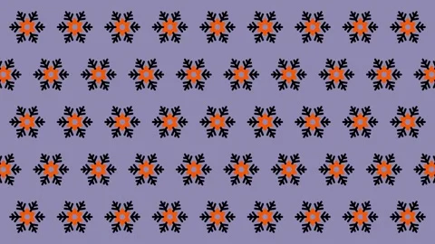 Floral Pattern Animation - Seamless Looping Background for Creative Projects. Stock Footage 325379360