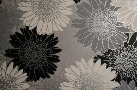 Floral pattern for background, grainy texture, flower drawing Stock Photos