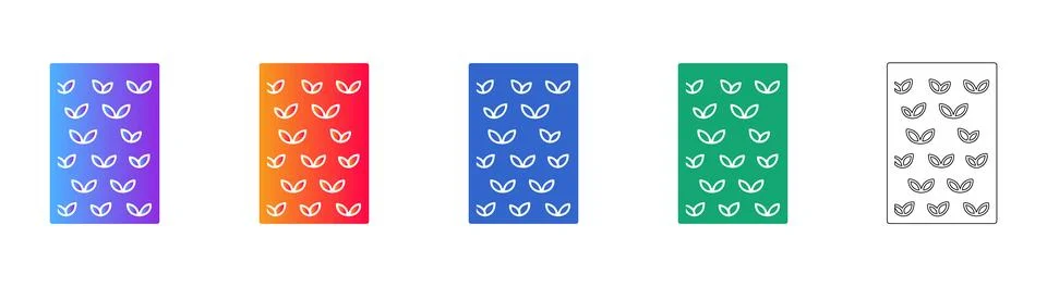 Floral Pattern Background Icons 스톡 일러스트