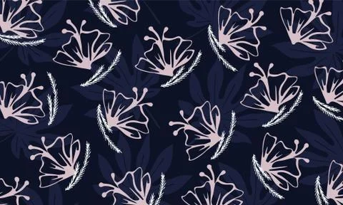 Floral pattern background Stock Illustration