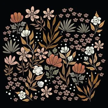 Floral pattern background Stock Illustration