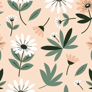Floral Pattern Background Stock Illustration