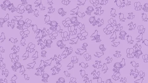 Floral Pattern Background in Lavender - A Delicate and Dreamy Design. Stock Footage 322982427