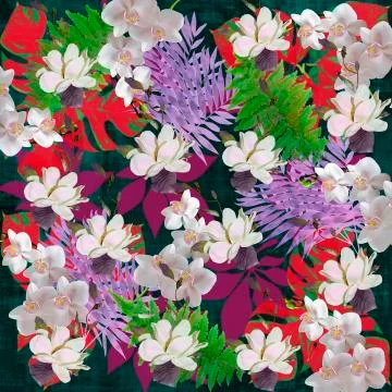 Floral pattern background Stock Photos