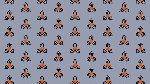 Floral Pattern Background with Repeating Flower Motifs. Stock Footage 325380290