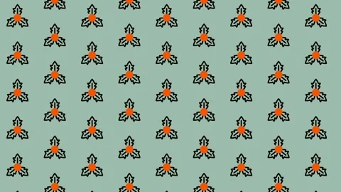 Floral Pattern Background with Repeating Flower Motifs. Stock Footage 325380296