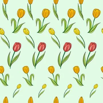 Floral Pattern Background Vector Stock Illustration