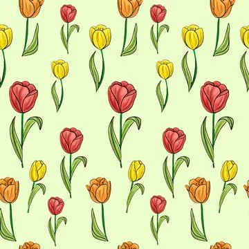 Floral Pattern Background Vector Stock Illustration