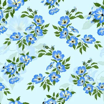 Floral Pattern Background Vector Stock Illustration