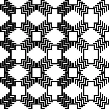 Floral pattern black and white Stock Illustration