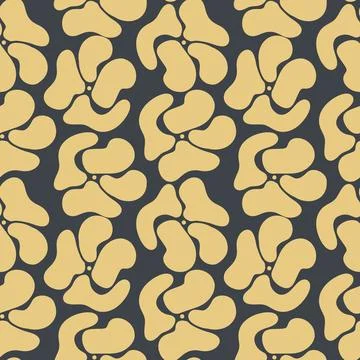 Floral pattern in boho style, minimalism. Pattern with wildflowers Illustrazione stock