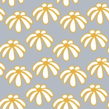 Floral pattern in boho style, minimalism. Pattern with wildflowers Illustrazione stock