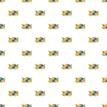 Floral pattern creating a seamless repeating background texture Illustrazione stock