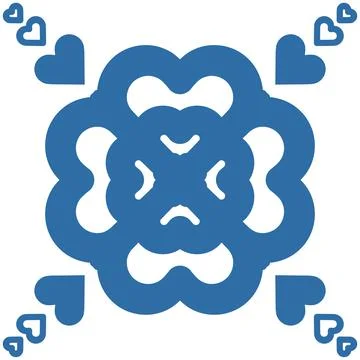 Floral pattern for decorating ceramic tiles in Spanish Azulejo style, blue ve Illustrazione stock
