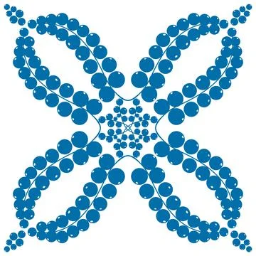 Floral pattern for decorating ceramic tiles in Spanish Azulejo style, blue il Stock Illustration