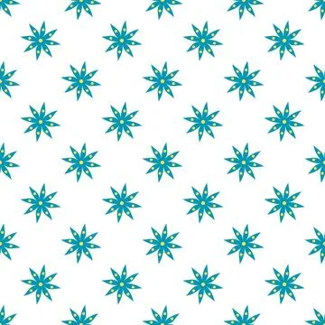 Floral pattern design with flower shape in flat style for textile or printi.. Illustrazione stock